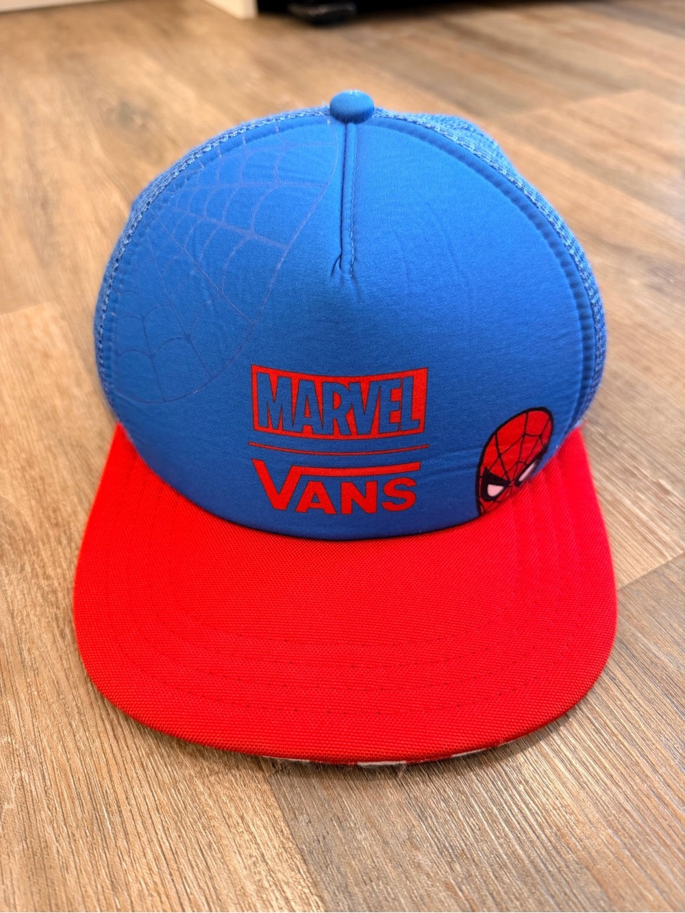 Vans Marvel Spider-Man Blue and Red Trucker Hat